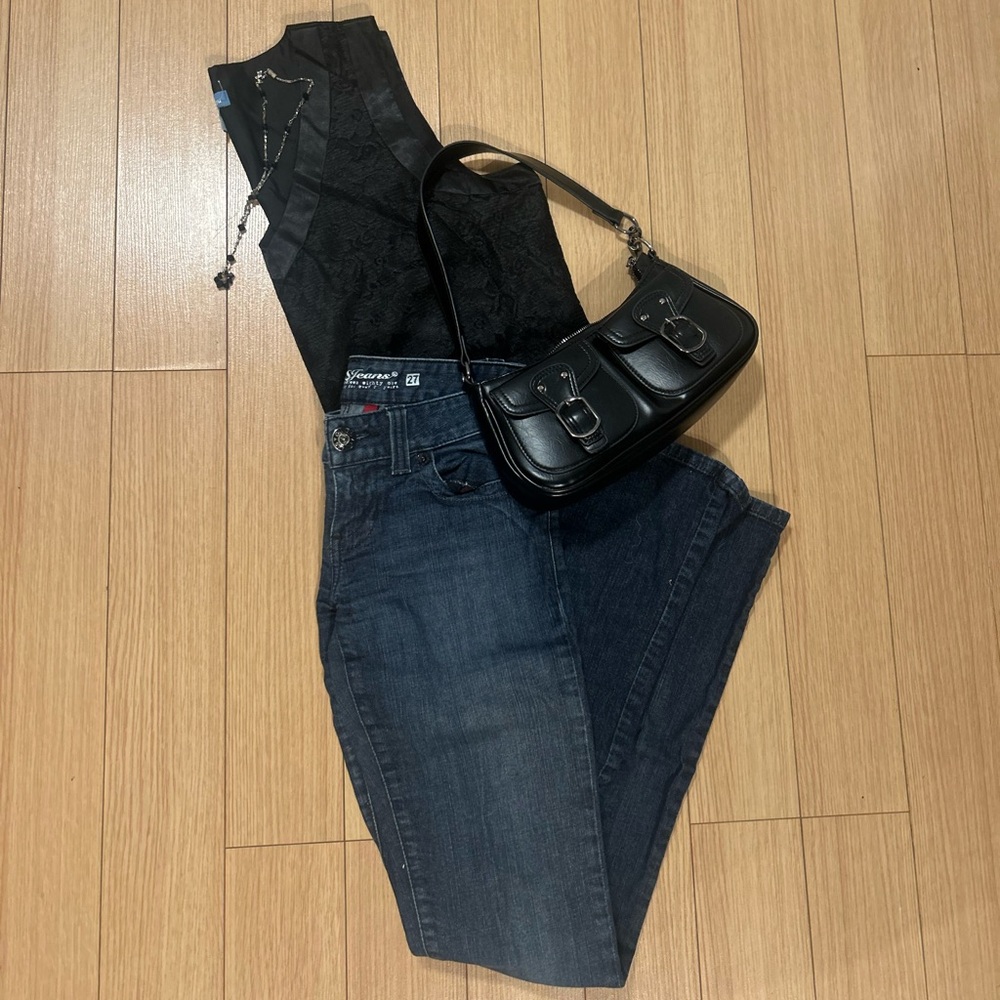 Y2K Black Lace Top